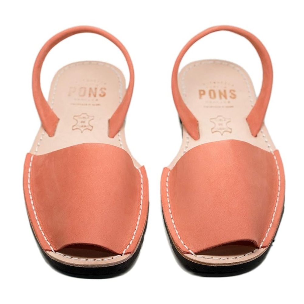 Pons Women's Coral Leather Sandals
